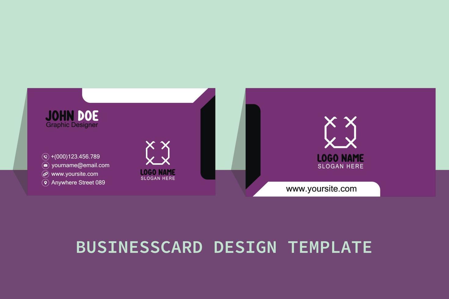 Business Card Template Free Vector