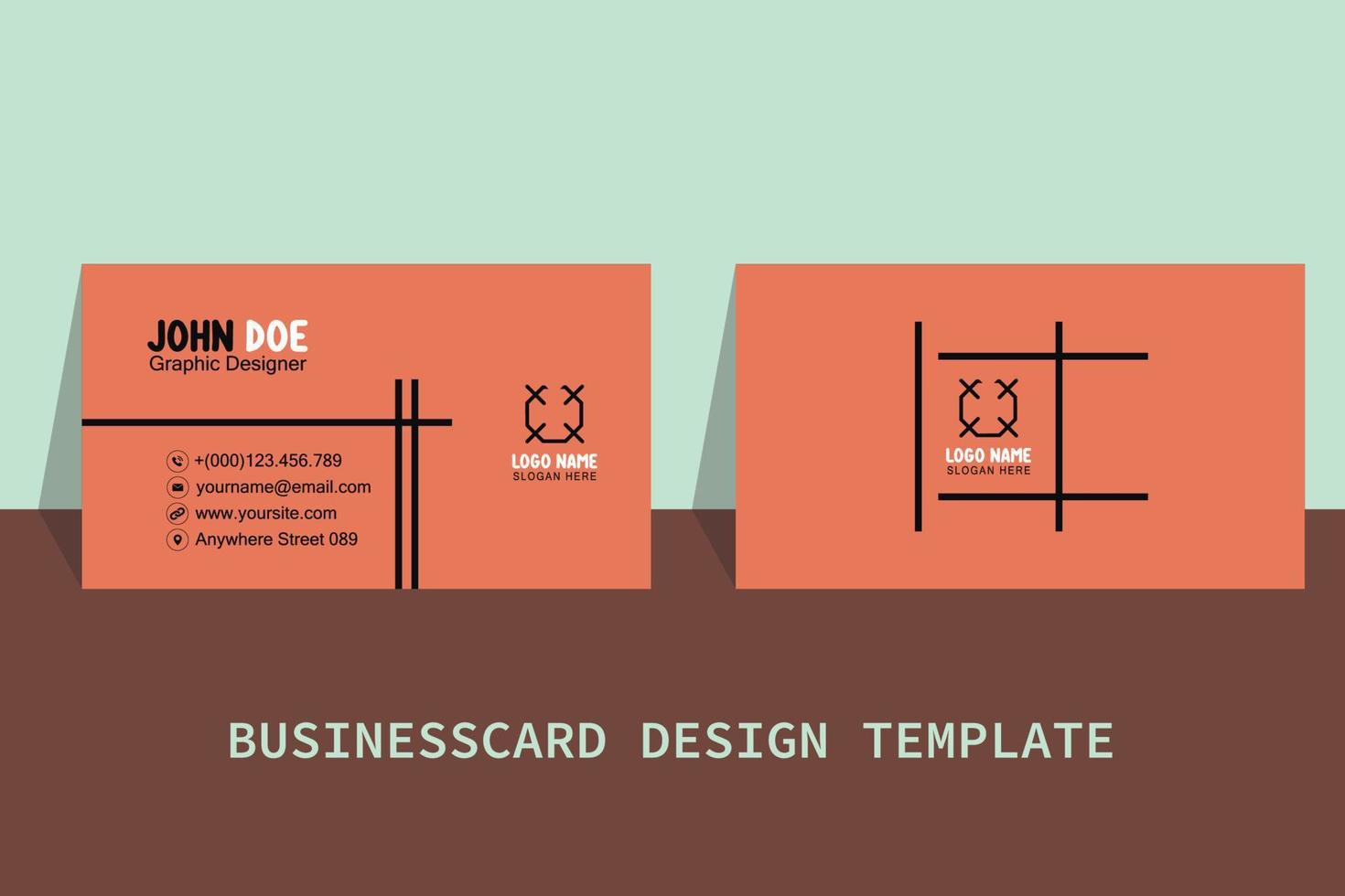 Business Card Template Free Vector