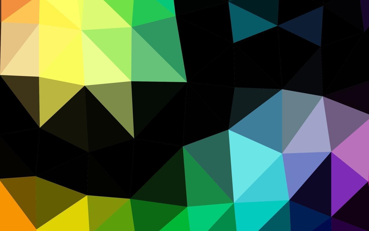 Light Multicolor, Rainbow vector low poly layout.