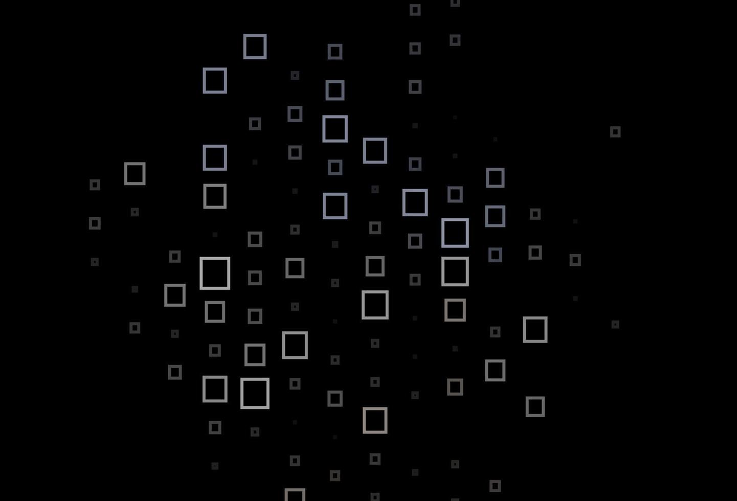 Dark Black vector pattern in square style.