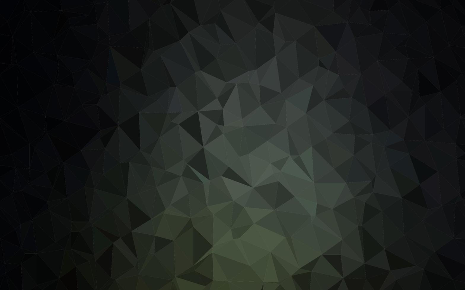 Dark Black vector blurry triangle template.