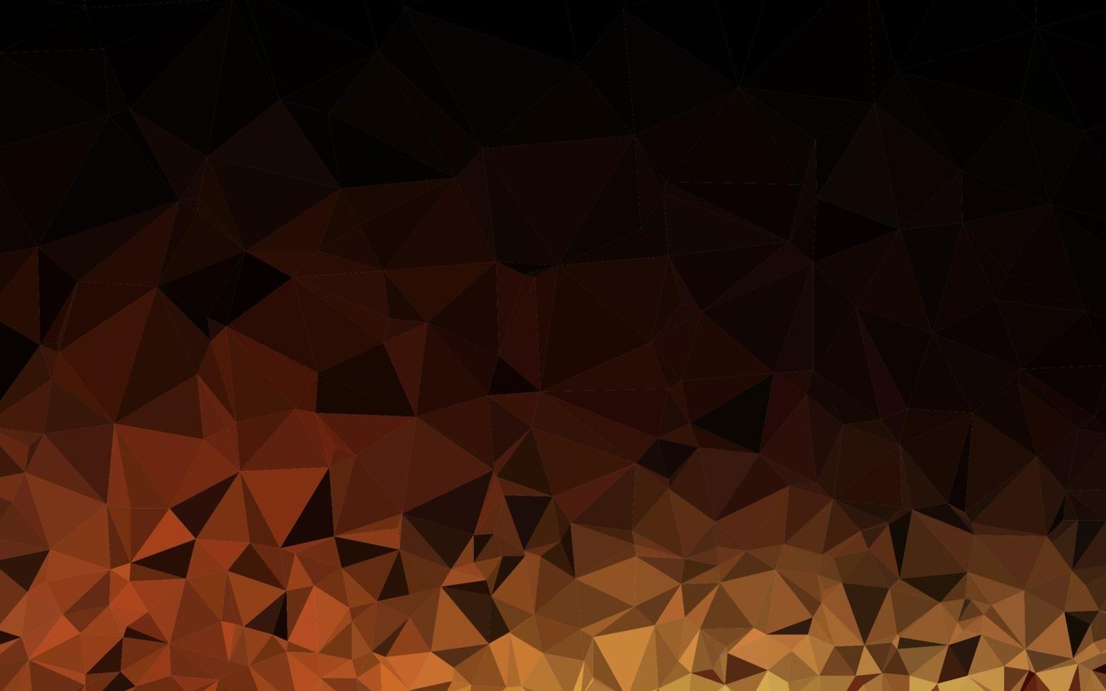 Dark Orange vector abstract mosaic backdrop.