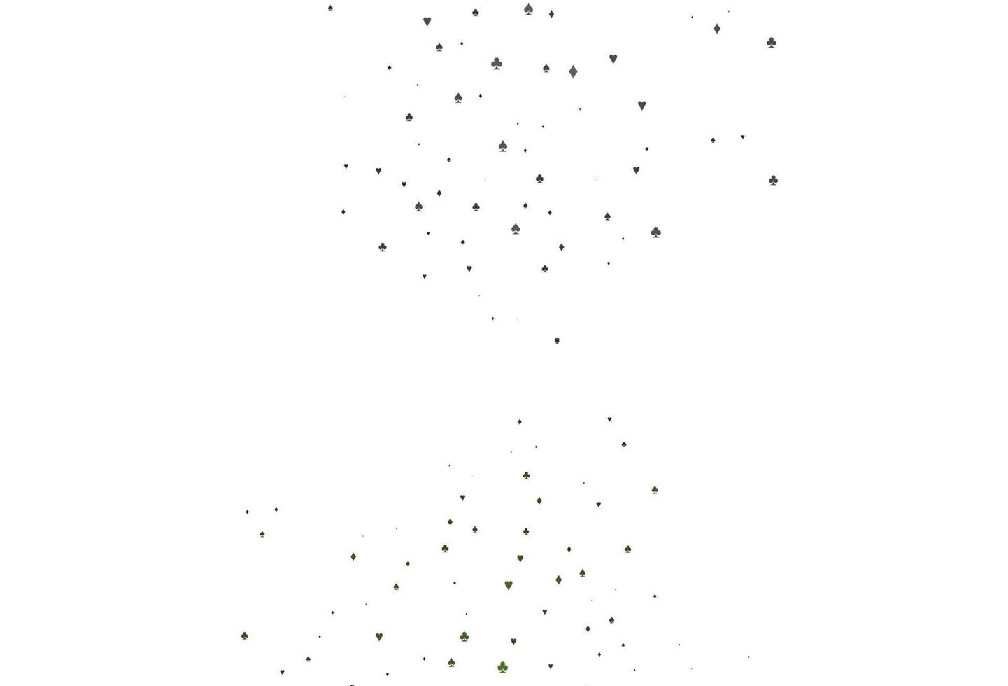 Light Black vector background with cards signs.