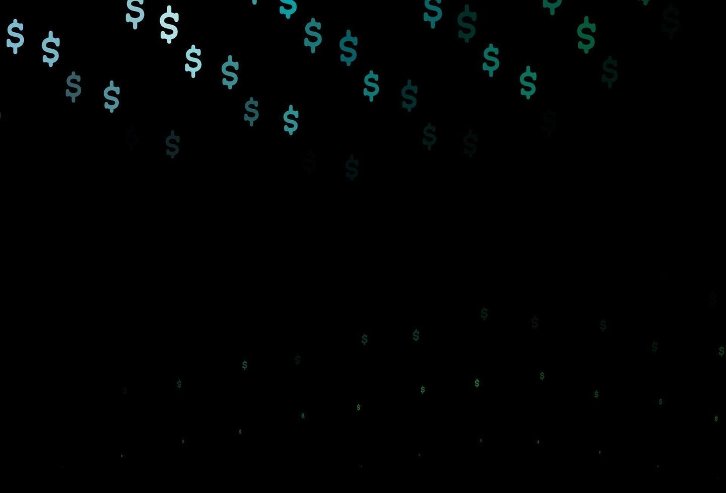 Dark Blue, Green vector cover with Dollar signs.