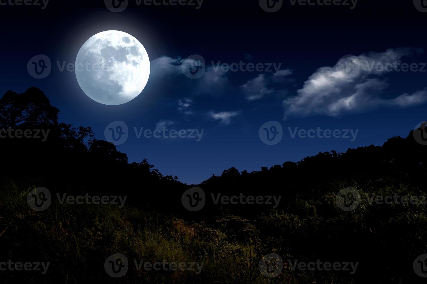 Beautiful night over the valley photo