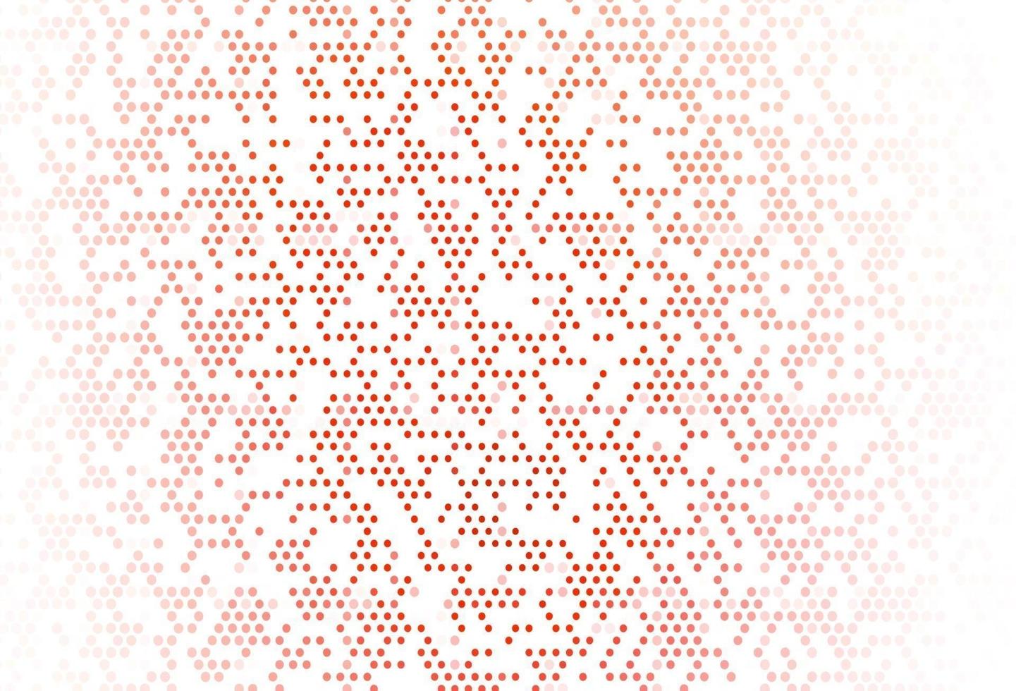 Light Red vector background with bubbles.