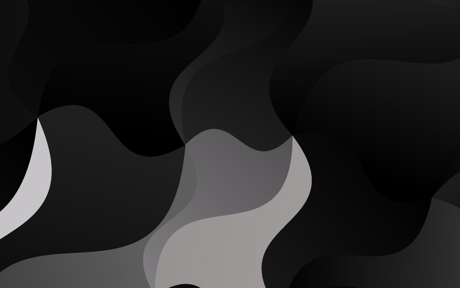 Dark Black vector template with bent lines.