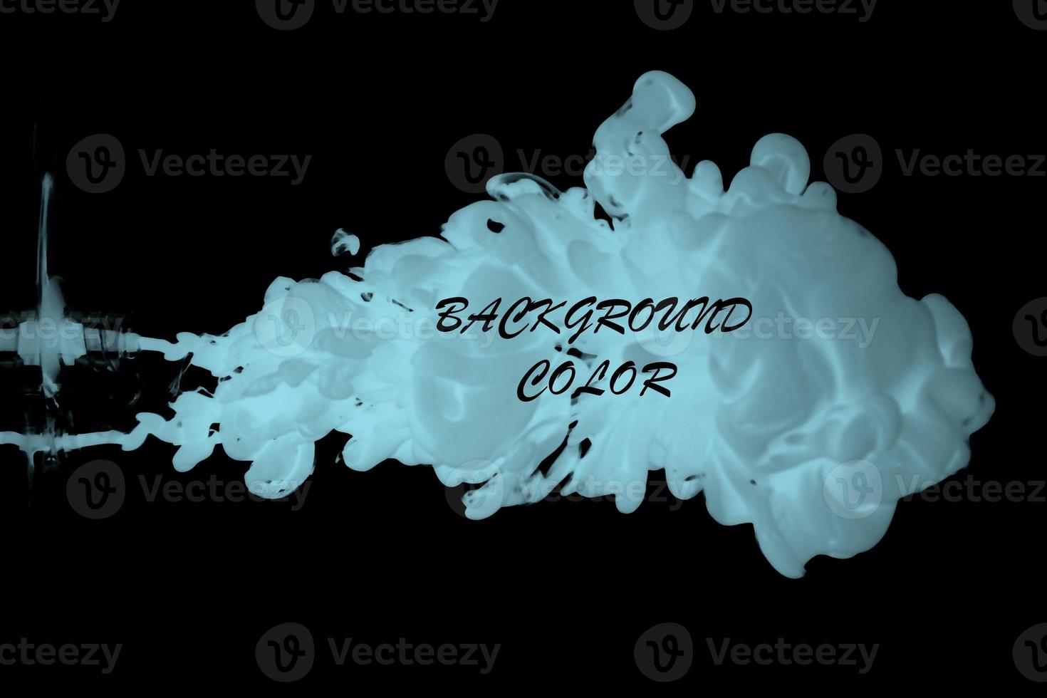 acrylic ink in water form an abstract smoke pattern isolated on white background photo