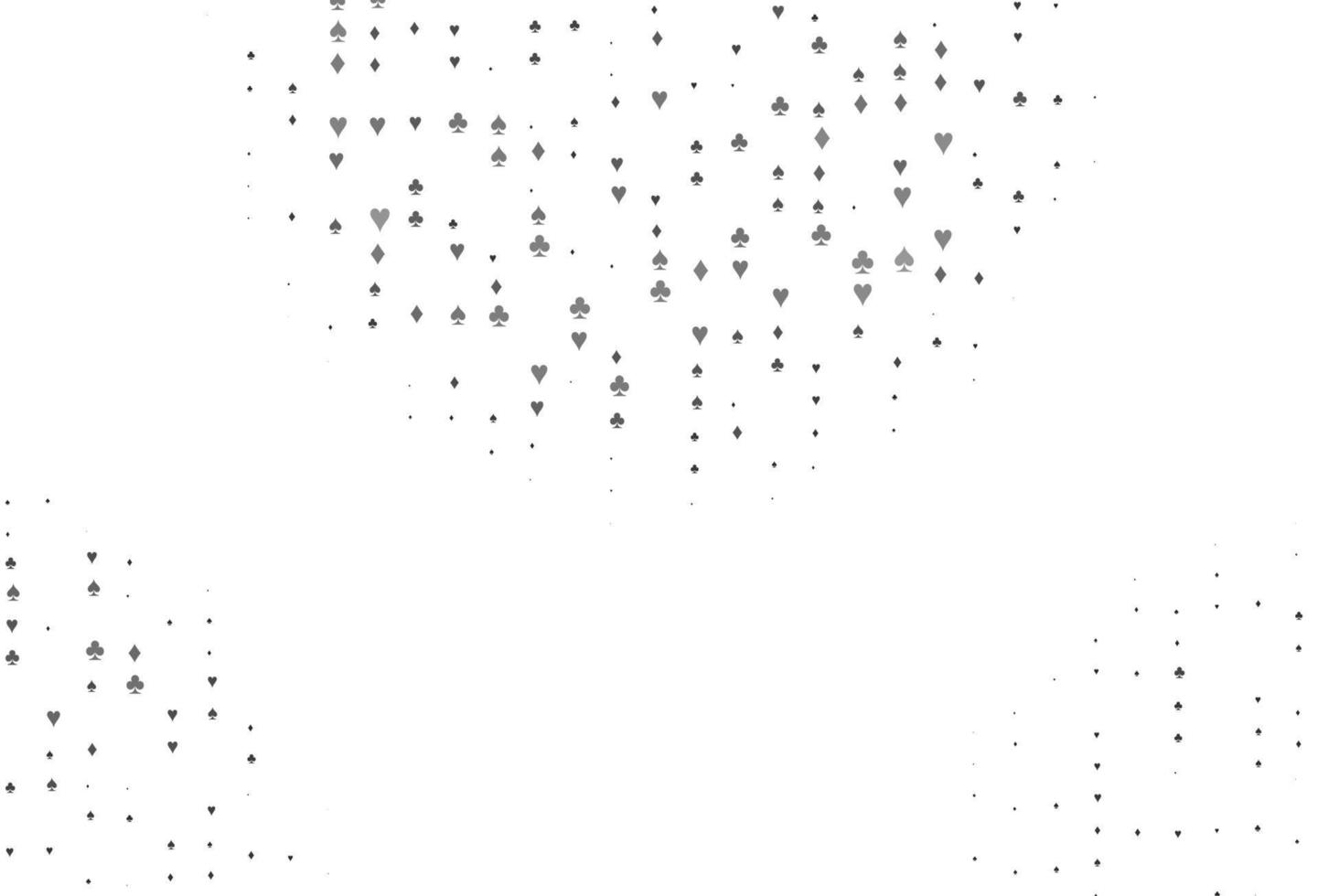 Light Silver, Gray vector pattern with symbol of cards.