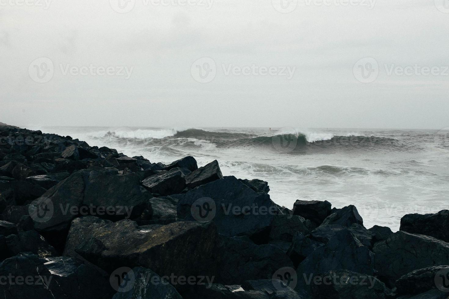 olas en la playa foto
