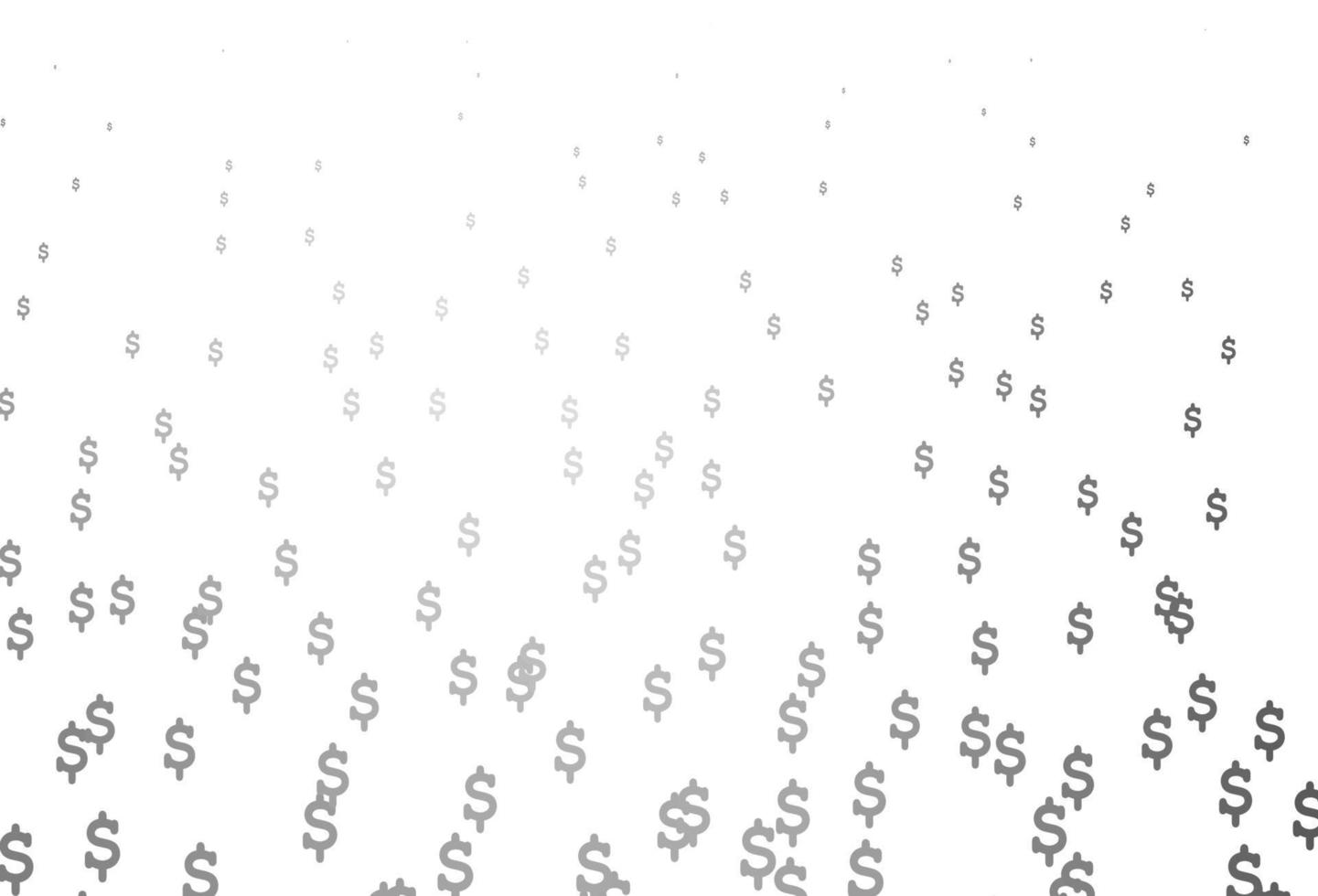 Light Silver, Gray vector cover with Dollar signs.