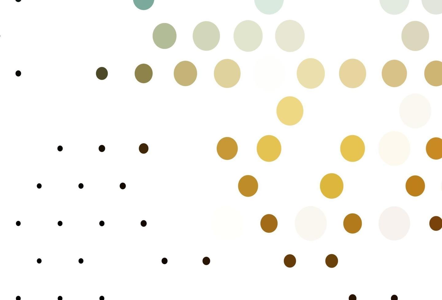 Light Yellow, Orange vector backdrop with dots.