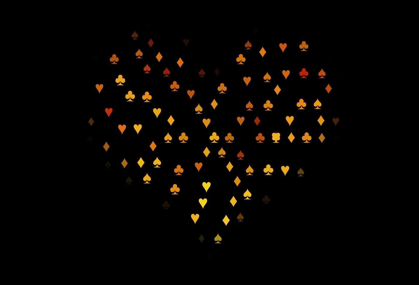 Dark Yellow, Orange vector layout with elements of cards.