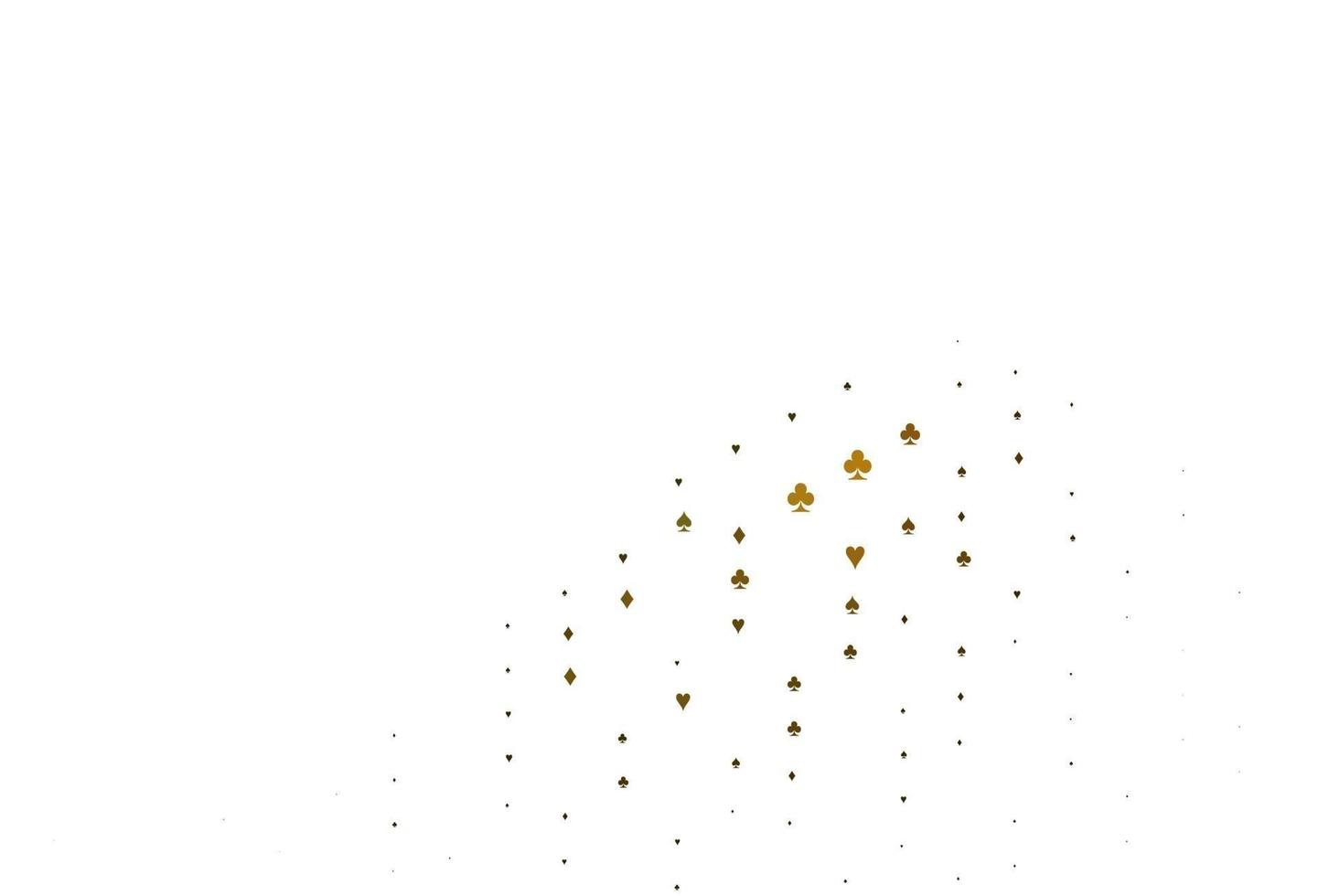 Light Yellow, Orange vector texture with playing cards.