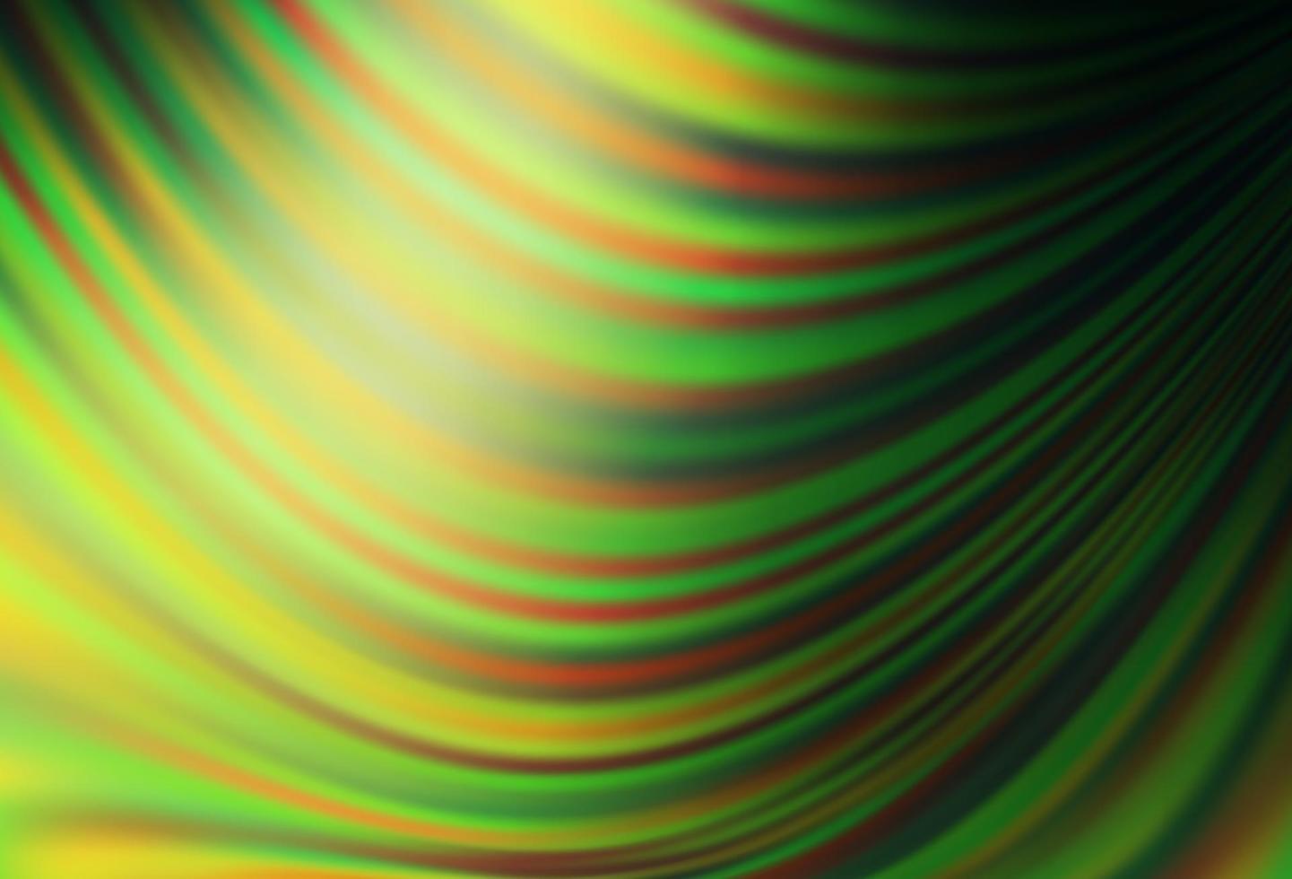 Dark Green vector background with liquid shapes.