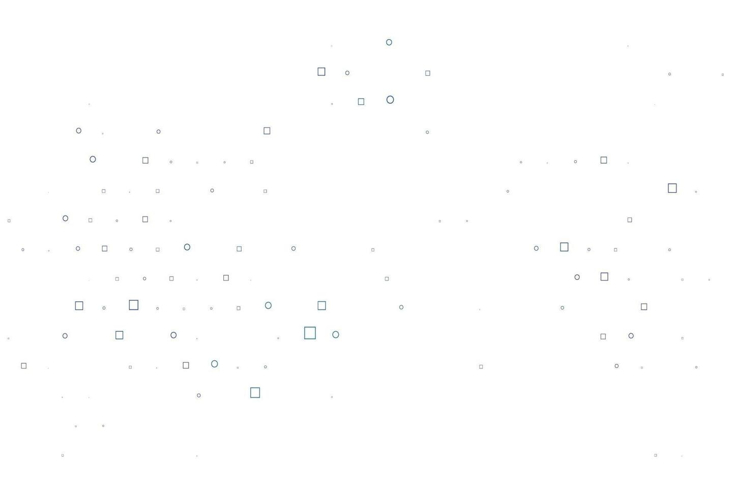 Light BLUE vector cover with circles, cubes.