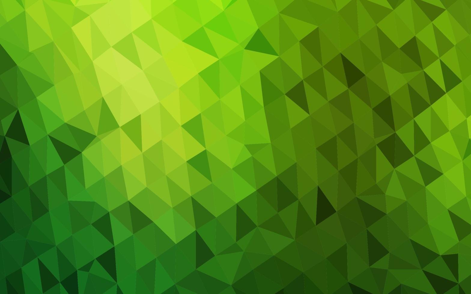 Light Green vector polygon abstract background.