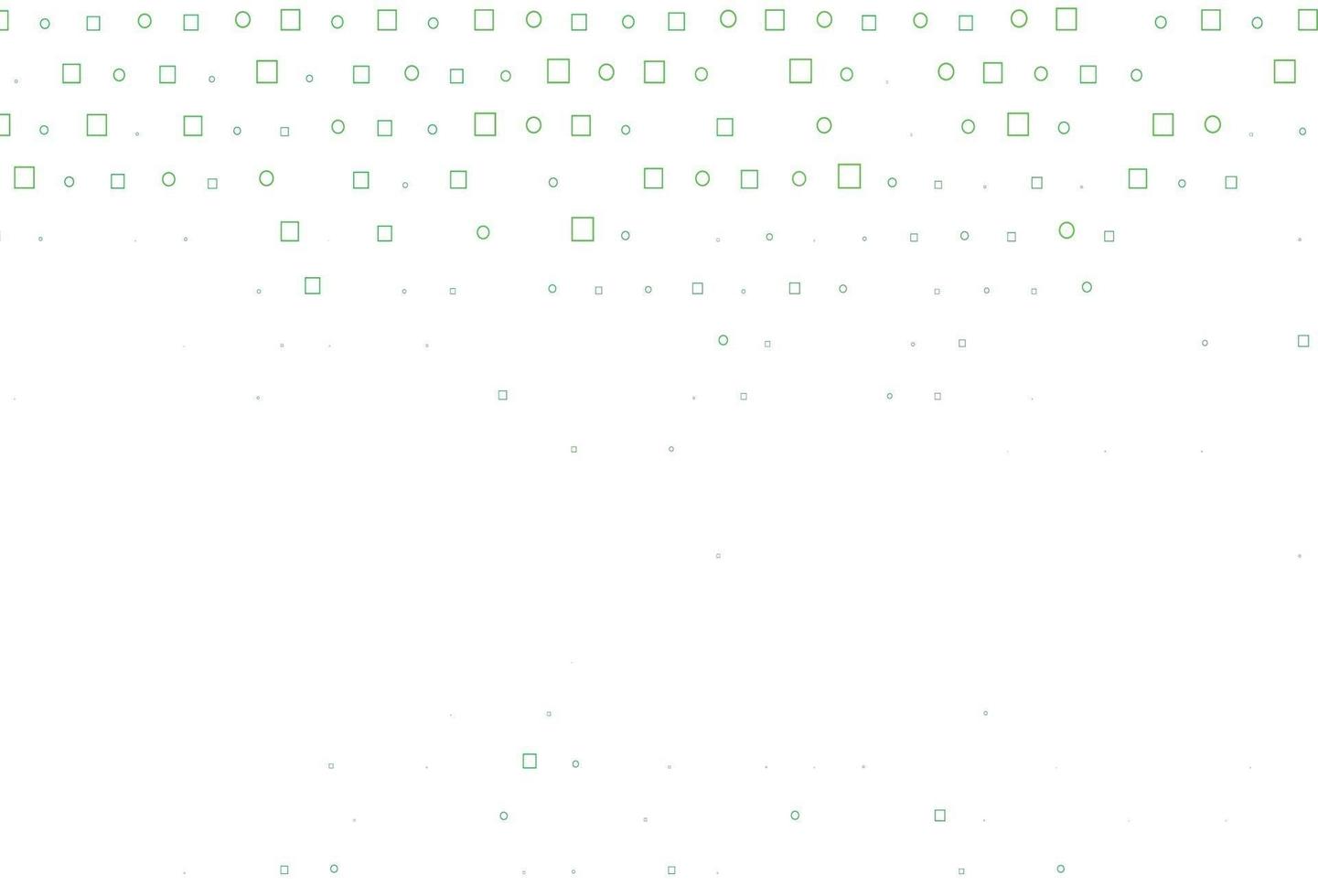 Light Green vector texture with disks, rectangles.