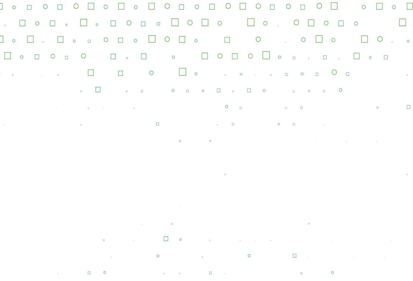 Light Green vector texture with disks, rectangles.