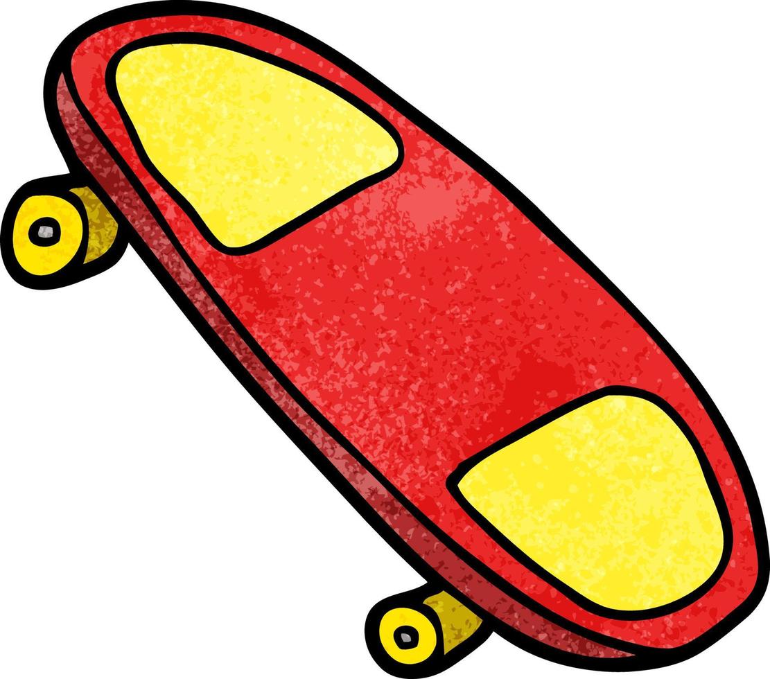 cartoon doodle skateboard vector