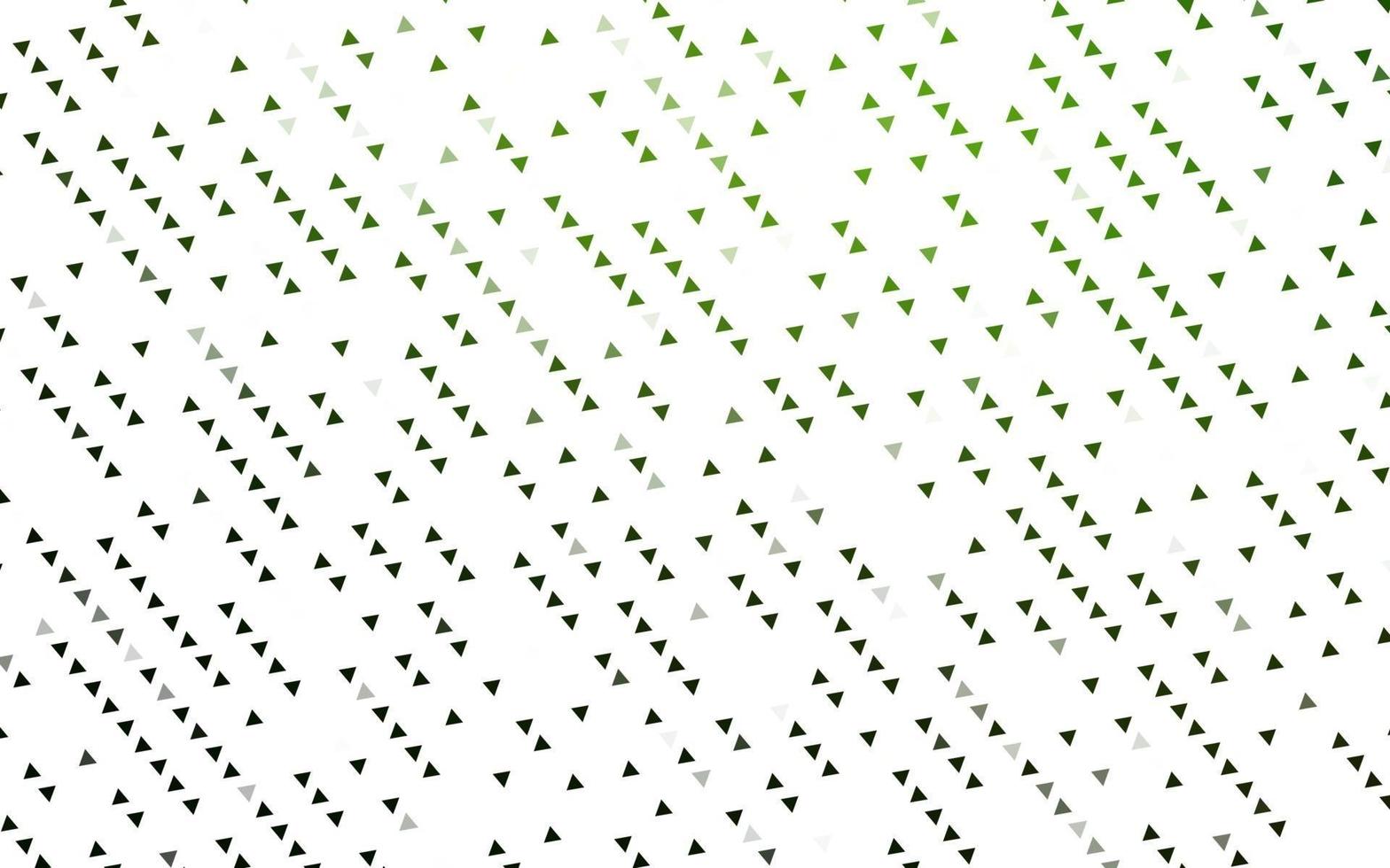 textura de vector verde claro en estilo triangular.