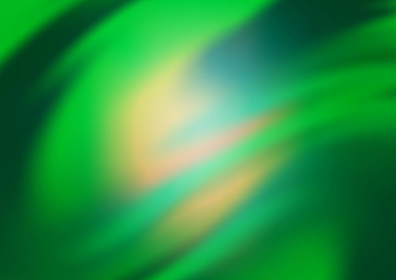 Light Green vector blurred shine abstract background.