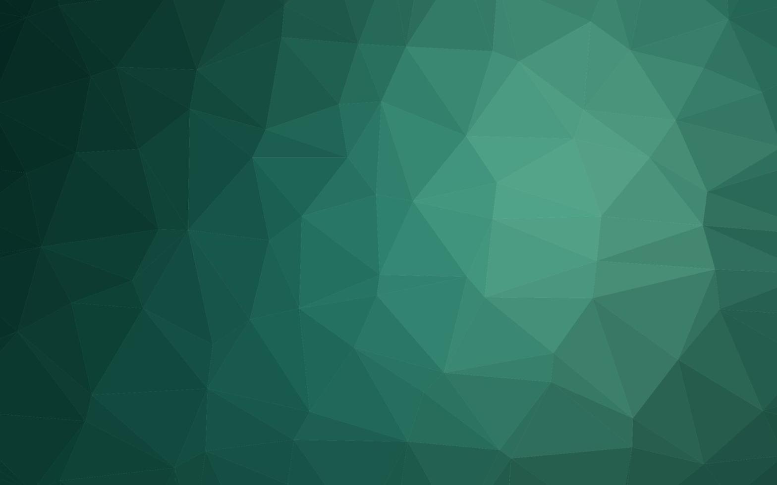 Light Green vector polygonal template.