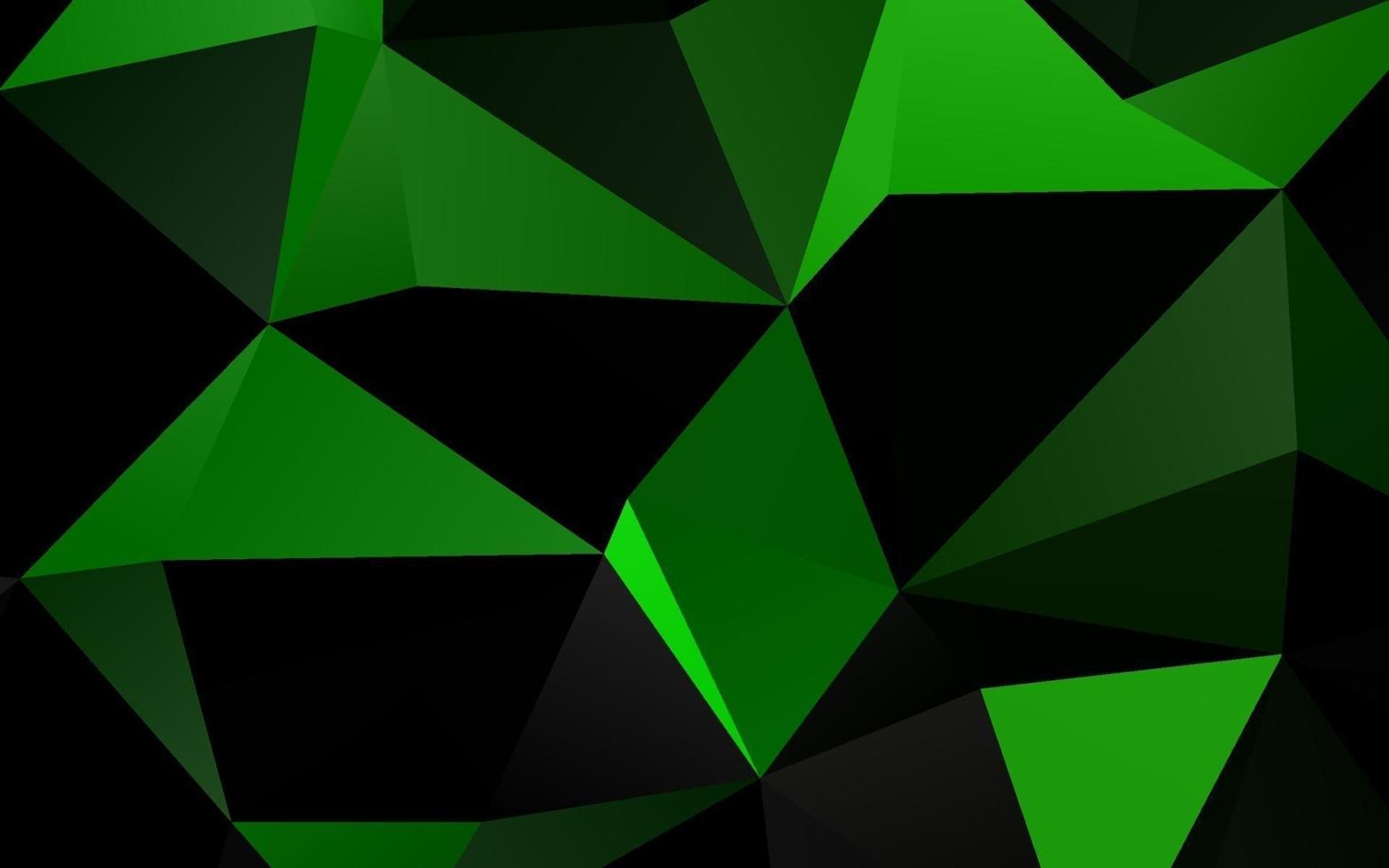 Light Green vector polygonal background.