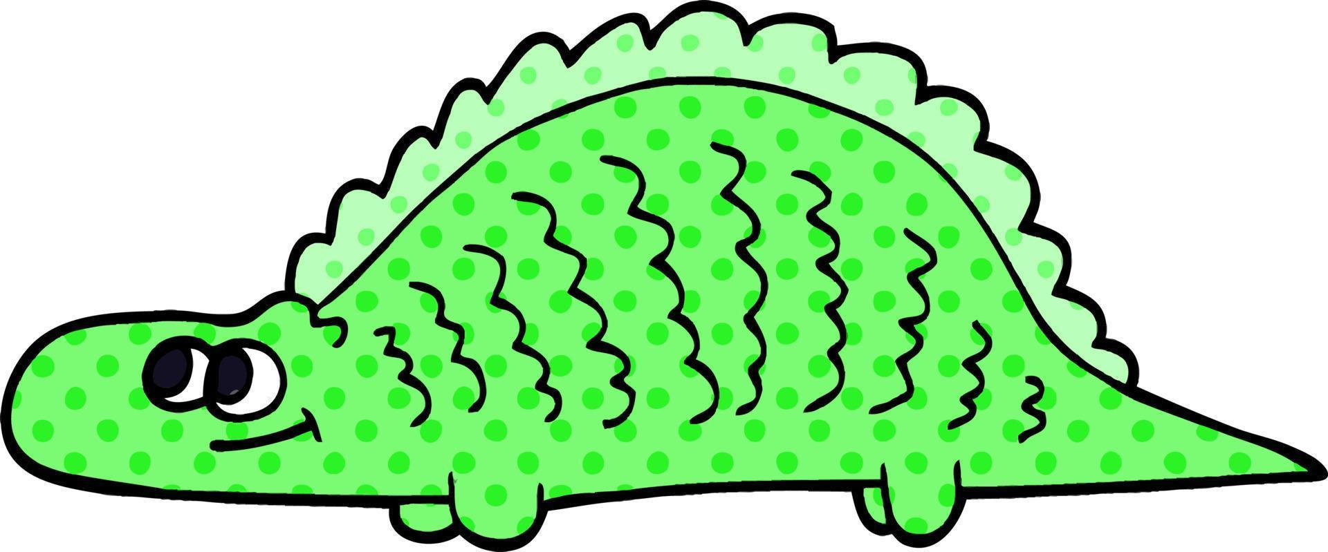 cartoon doodle prehistoric dinosaur vector