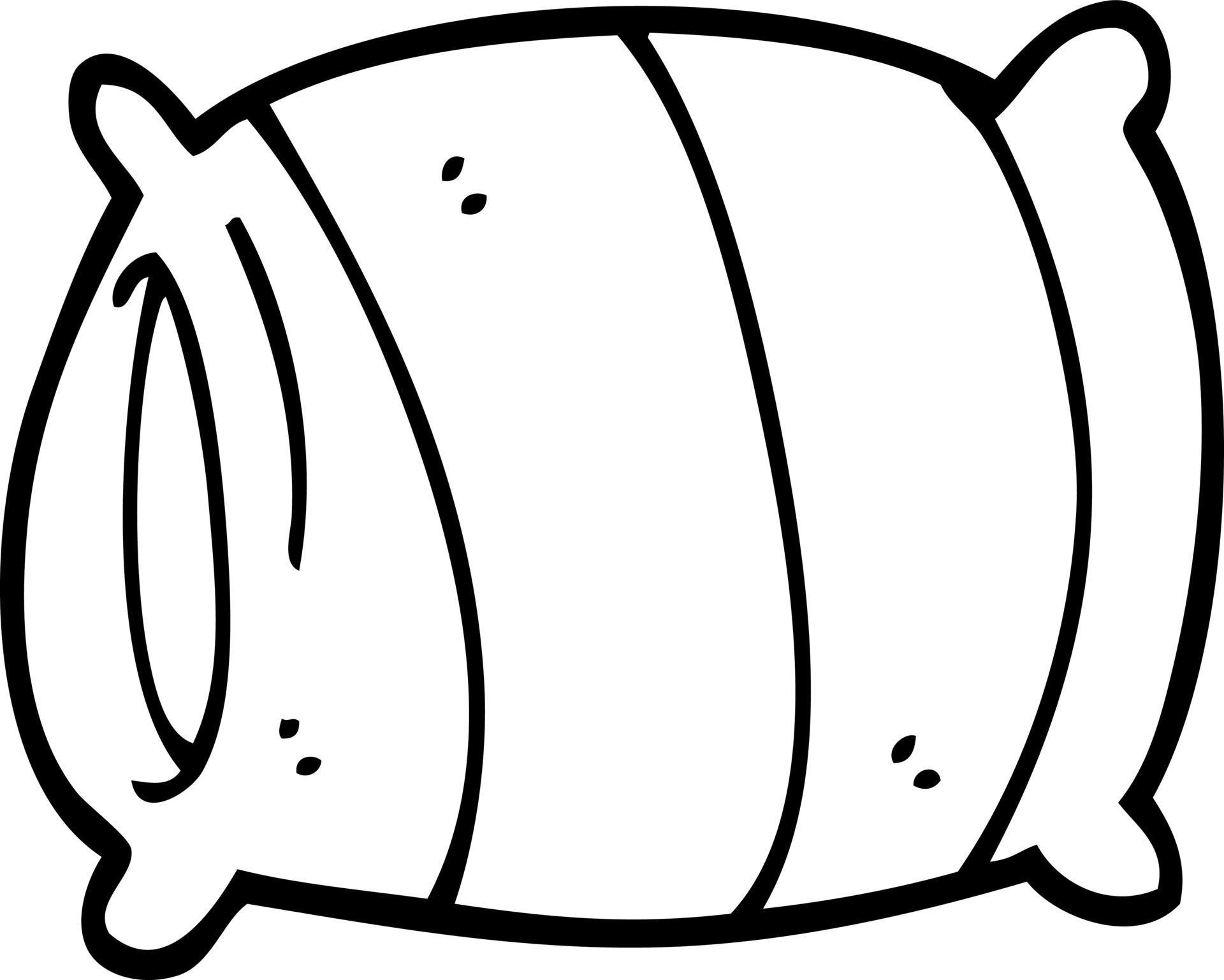 line drawing cartoon pillow 12233710 Vector Art at Vecteezy