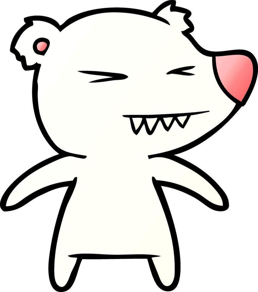 polar bear cartoon vector