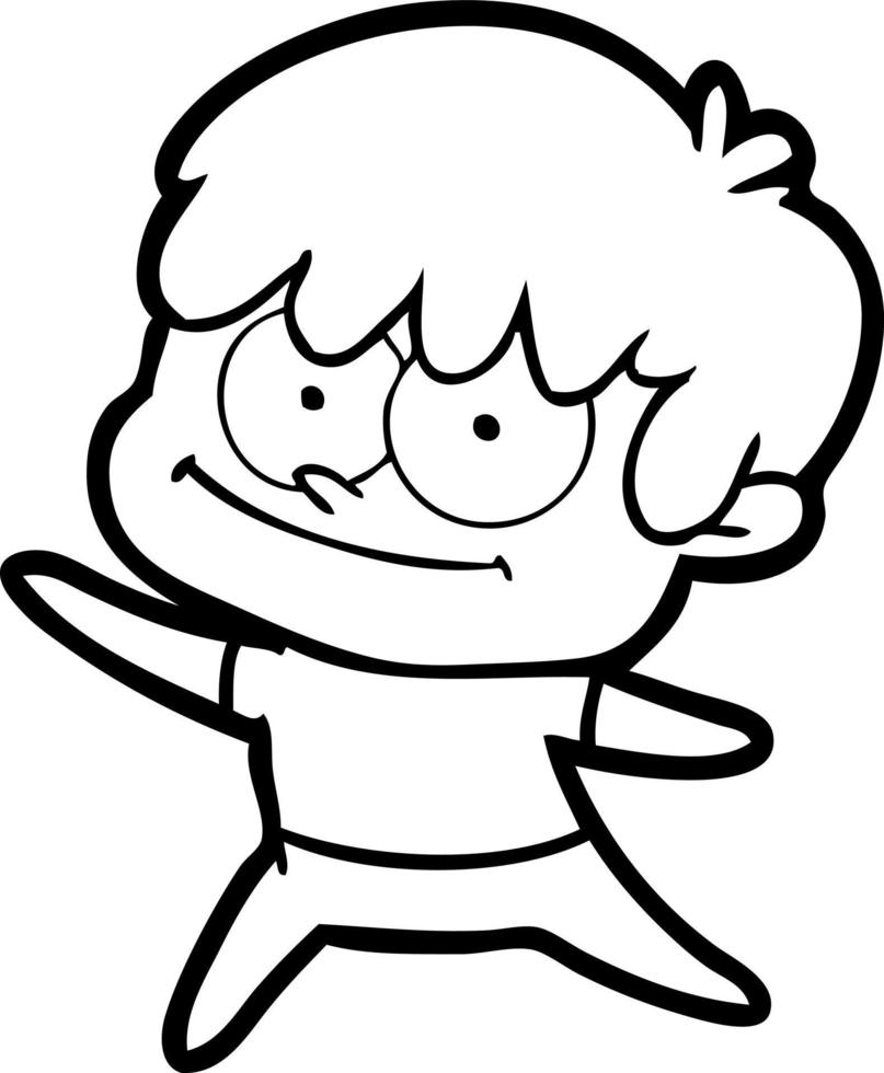 happy cartoon man vector