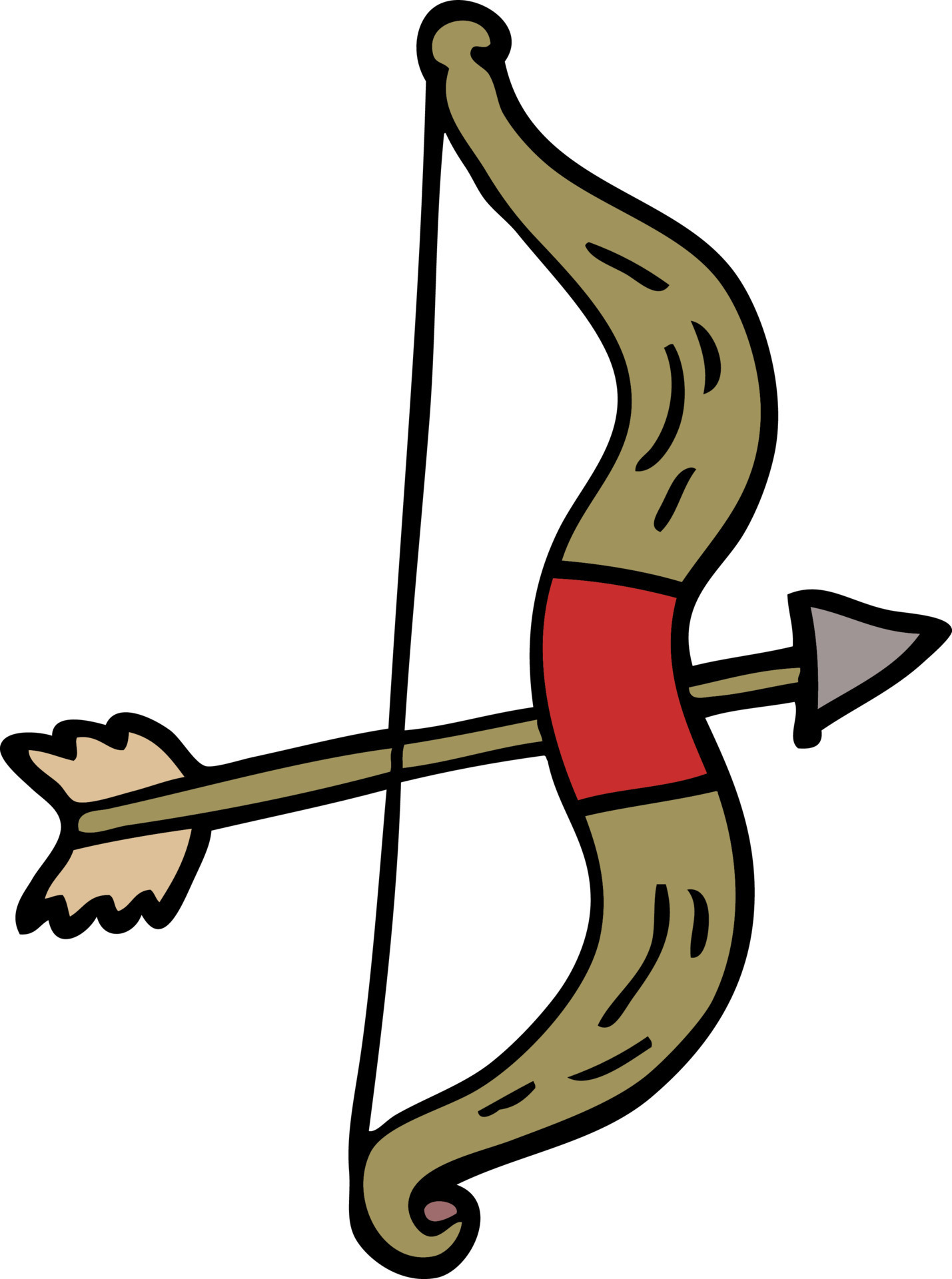 cartoon doodle bow and arrow 12233824 Vector Art at Vecteezy