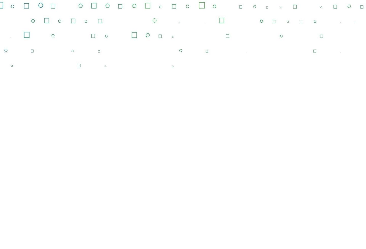 Light Green vector background with circles, rectangles.