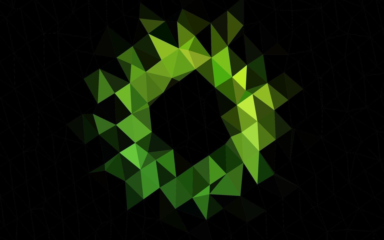 Light Green vector abstract polygonal texture.