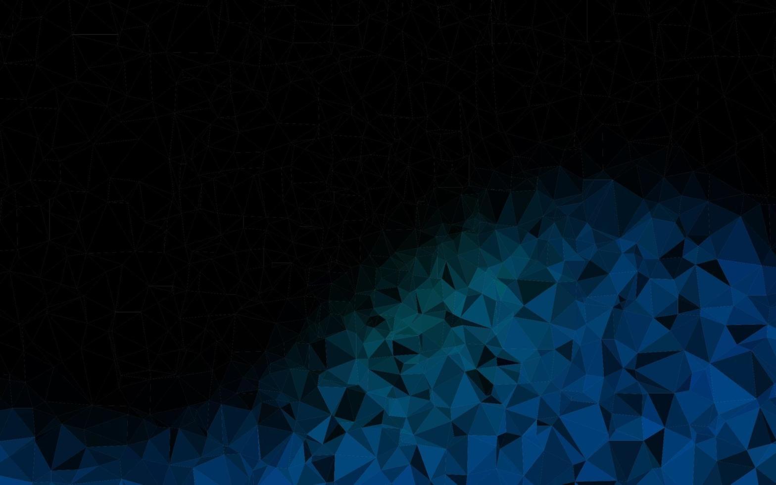 Dark BLUE vector abstract polygonal texture.