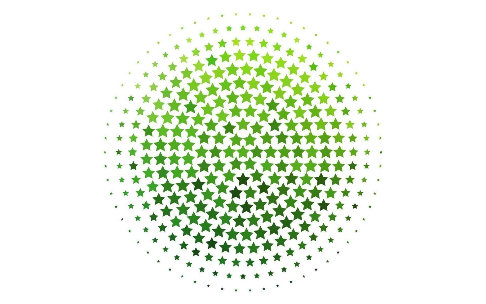 Light Green vector pattern with christmas stars.