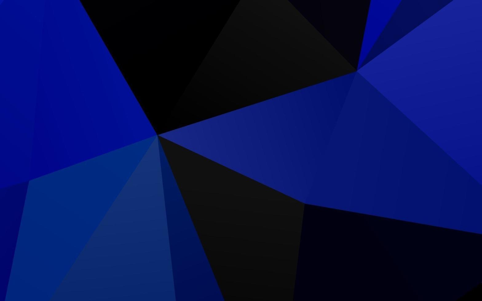 Dark BLUE vector triangle mosaic texture.