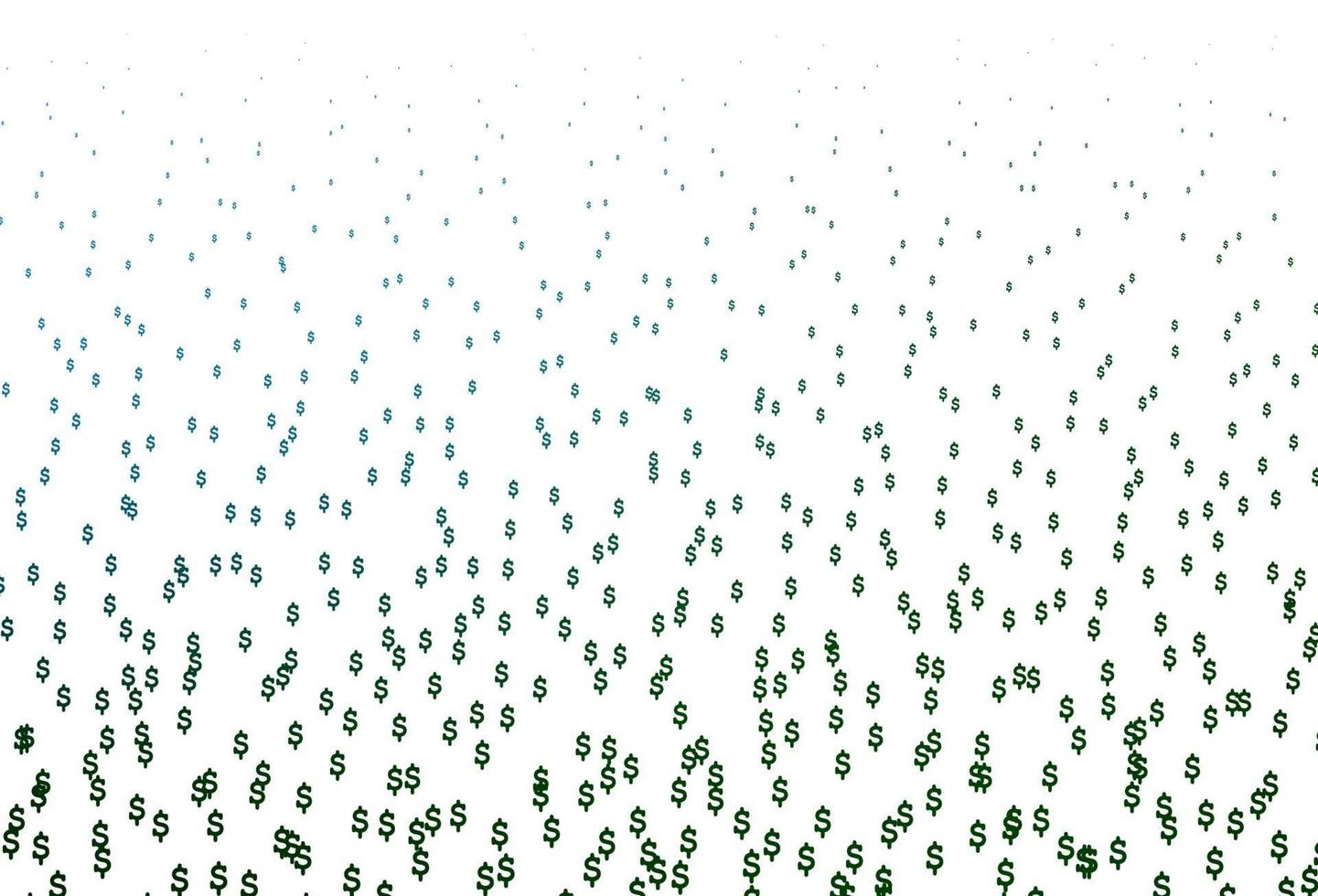 Dark Blue, Green vector background with Dollar.