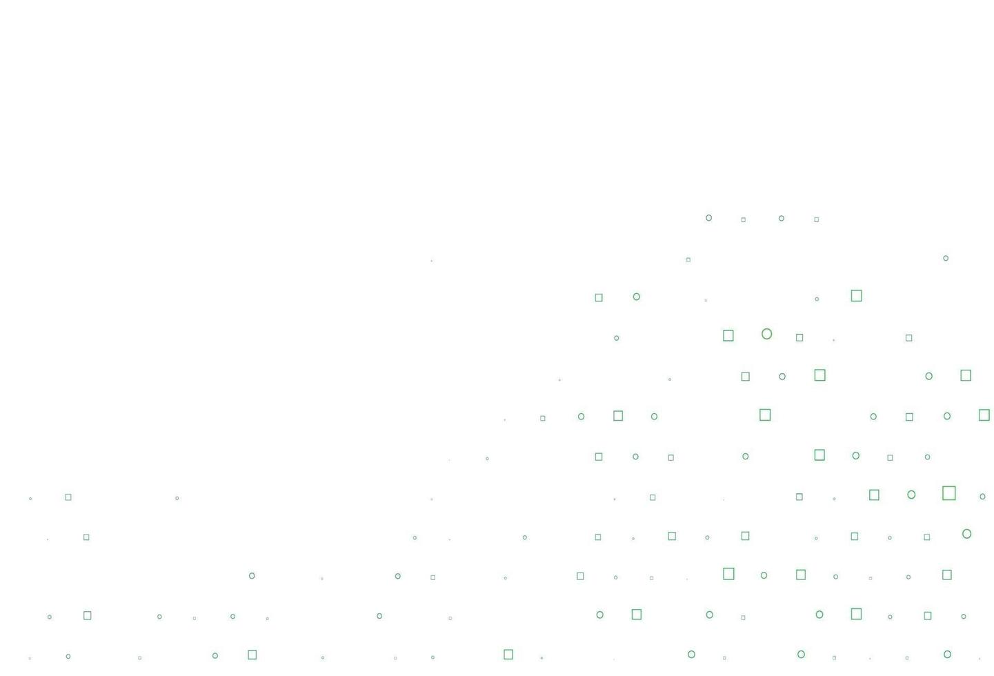 Light Green vector backdrop with dots, spots, cubes.