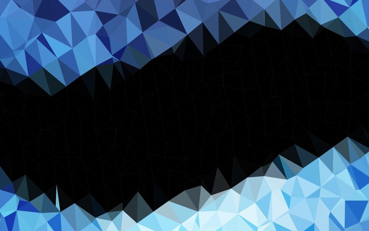 textura de mosaico de triángulo vector azul oscuro.