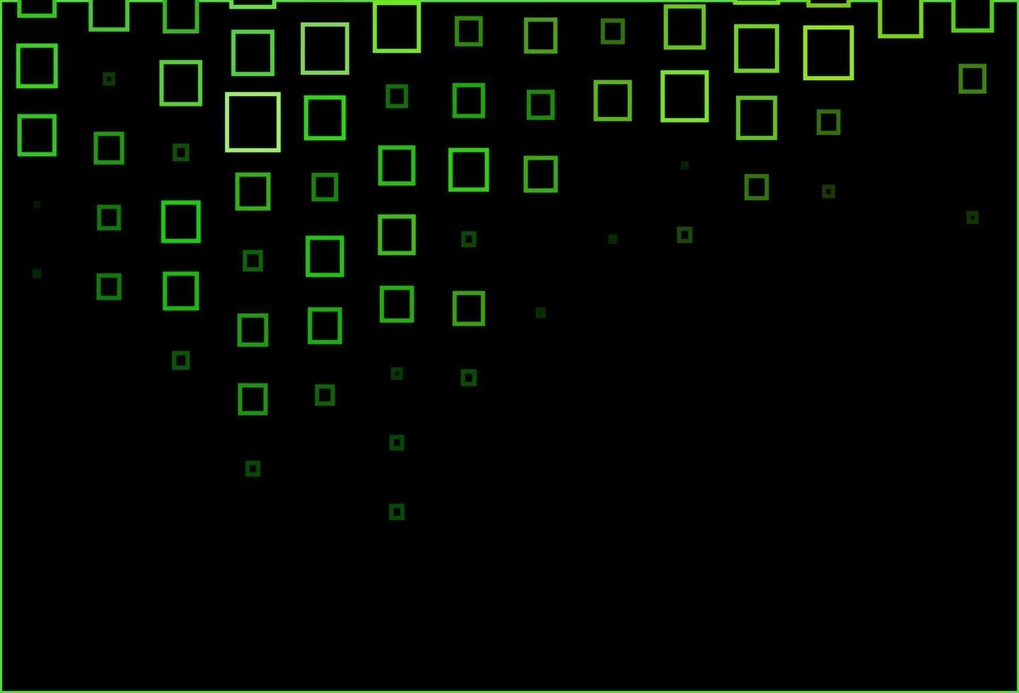 textura de vector verde oscuro en estilo rectangular.