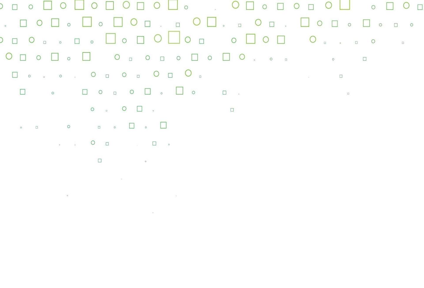 Light Green vector texture with disks, rectangles.