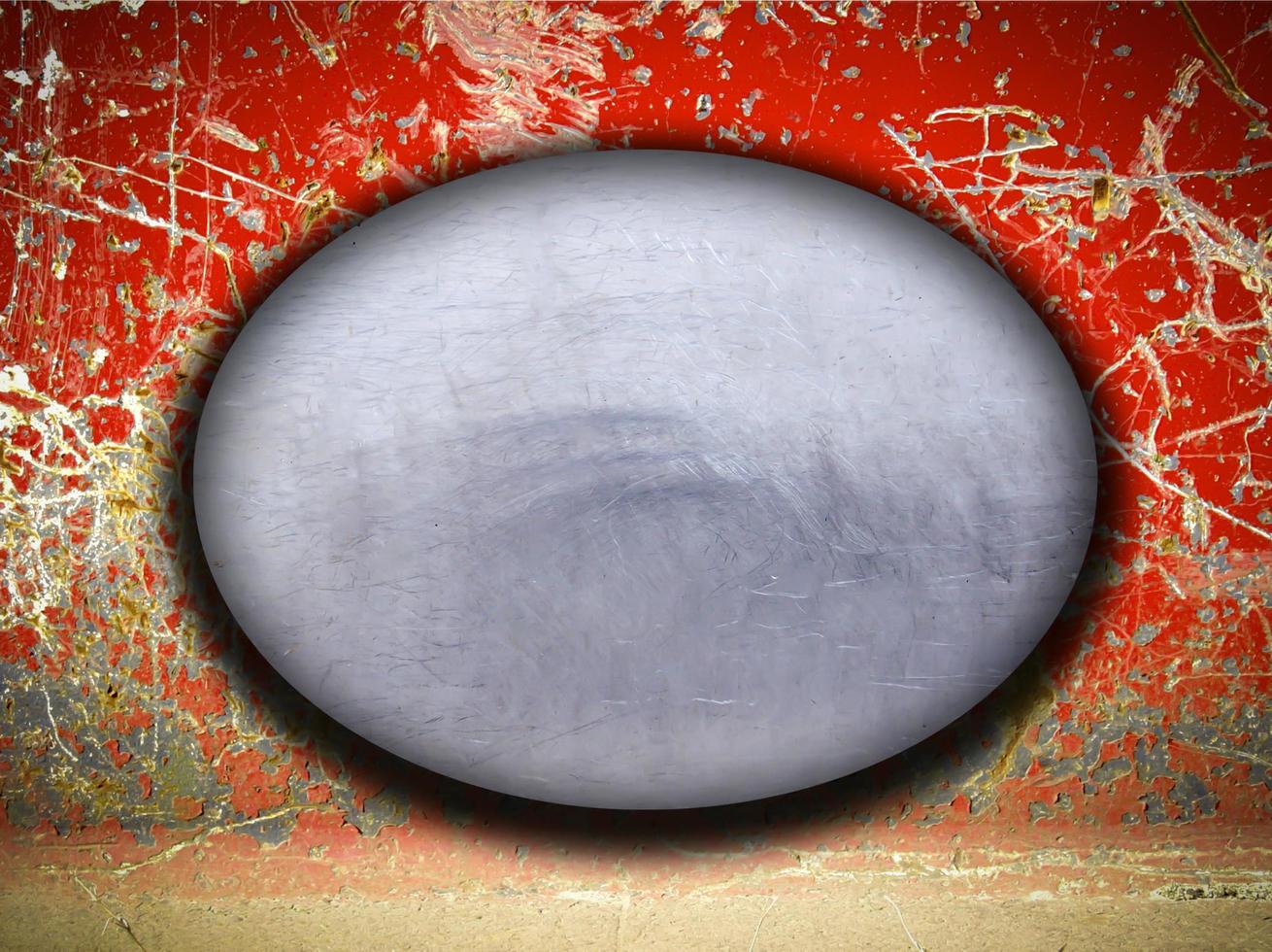 round metal plate photo