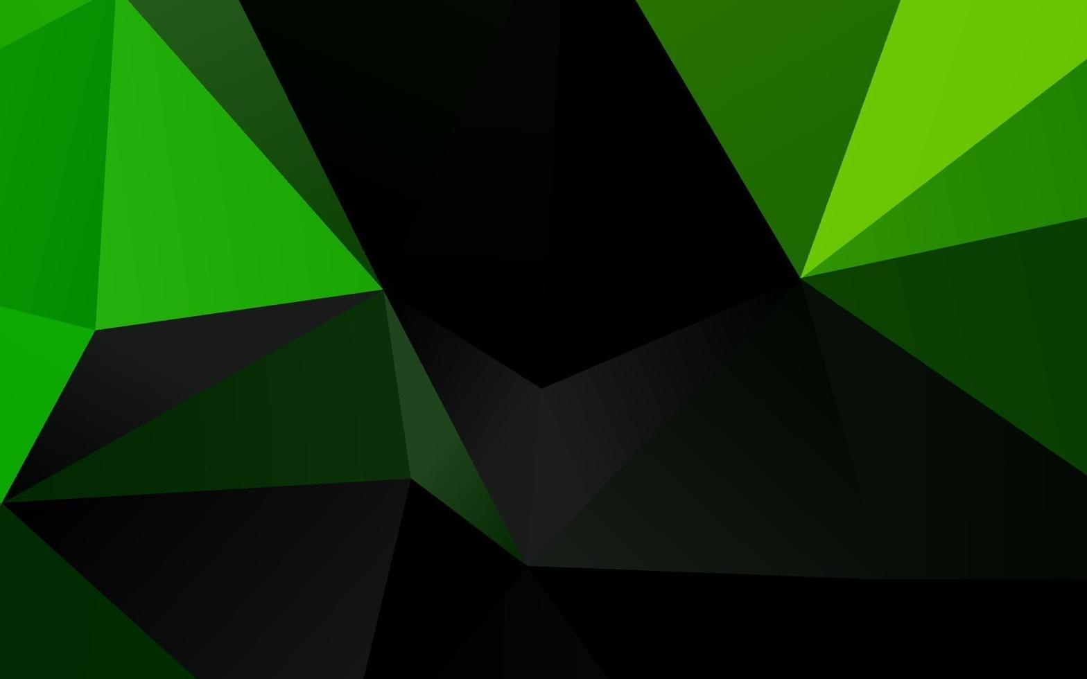 Light Green vector polygon abstract backdrop.