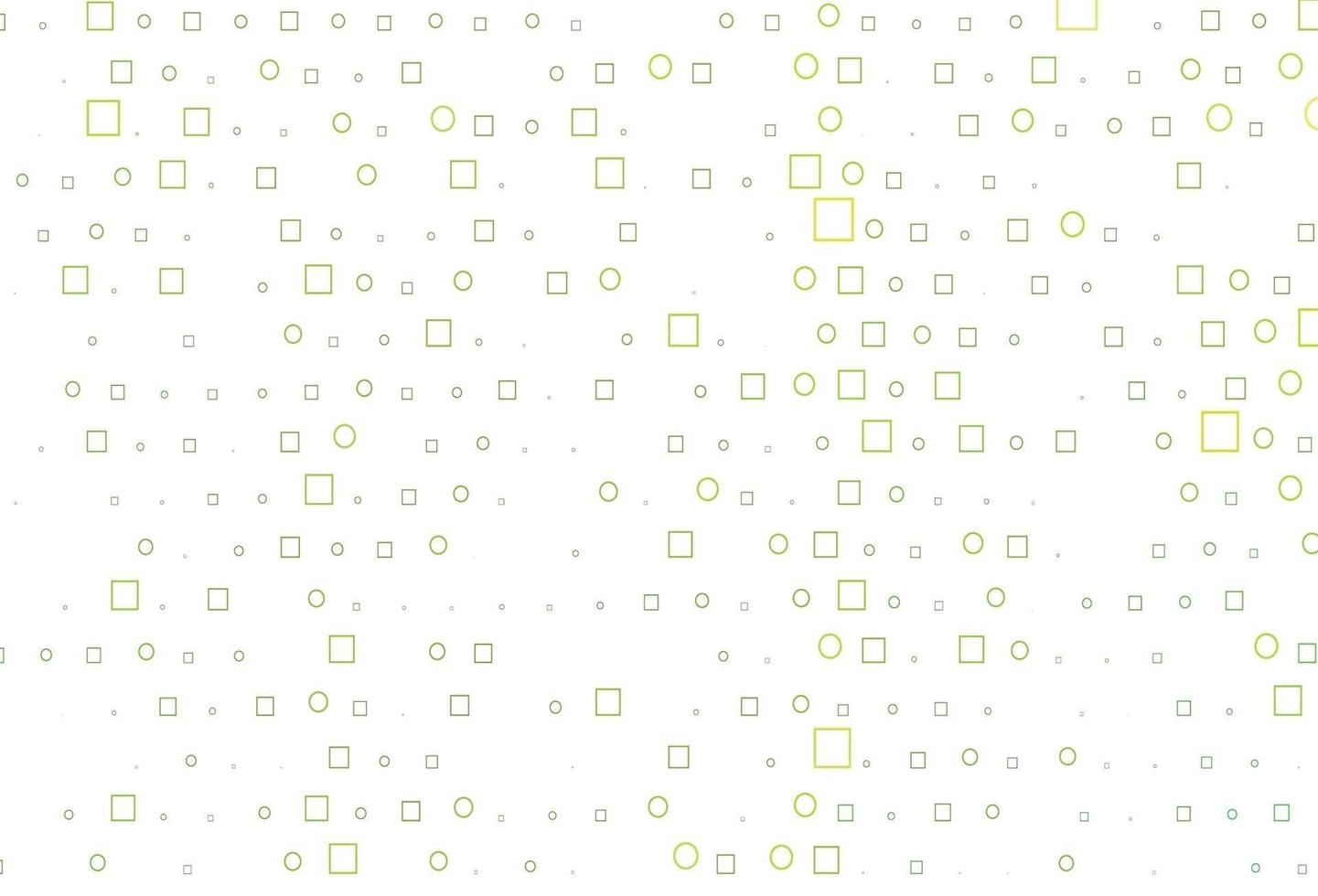 Light Green vector texture with disks, rectangles.