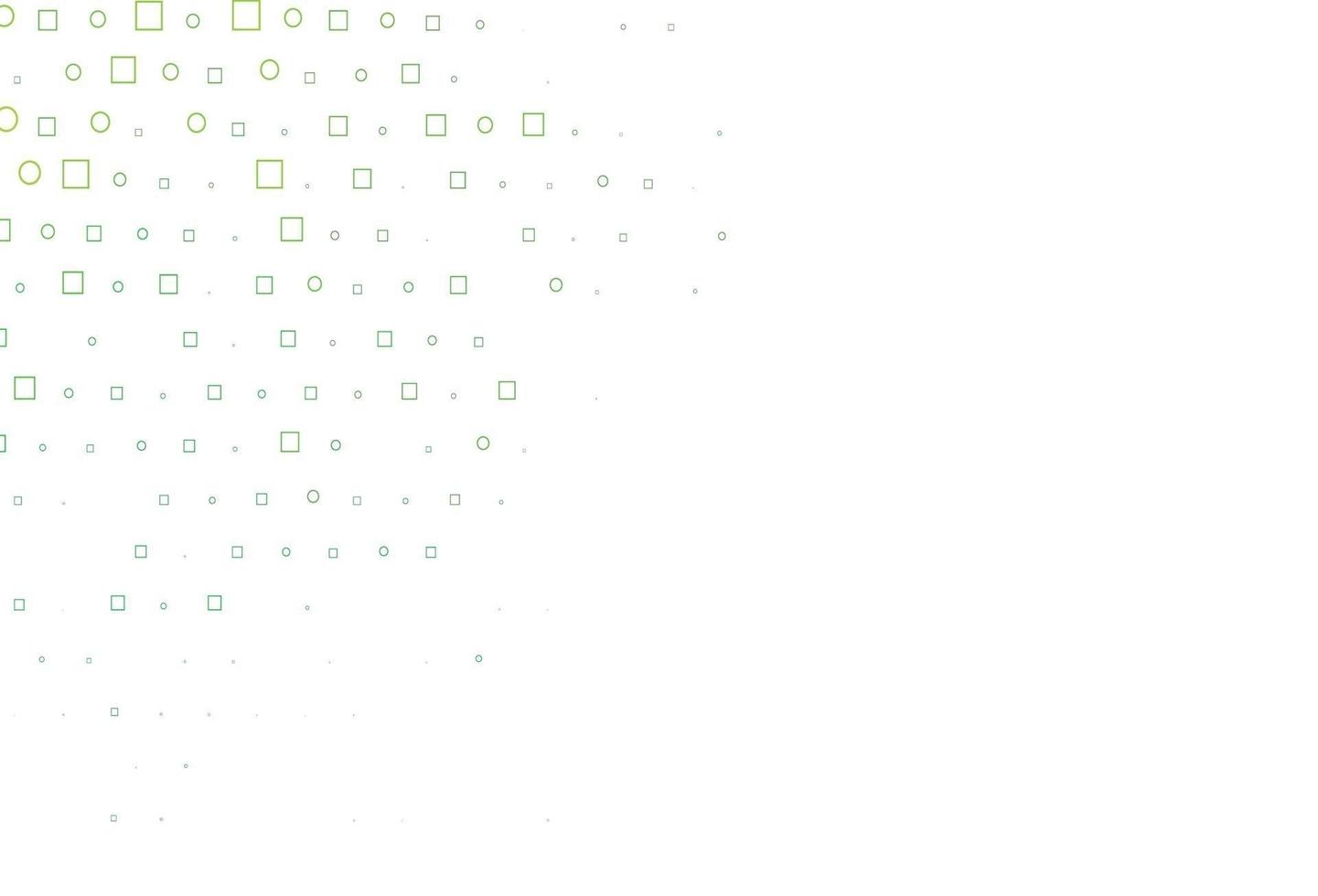 Light Green vector texture with disks, rectangles.