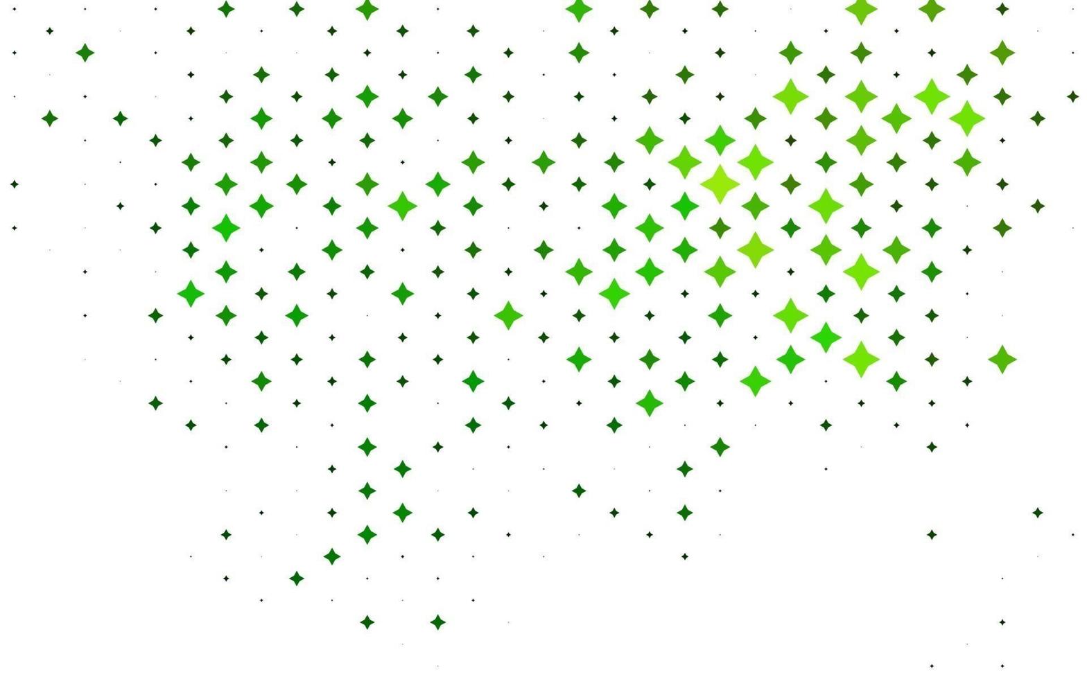 Light Green vector texture with beautiful stars.