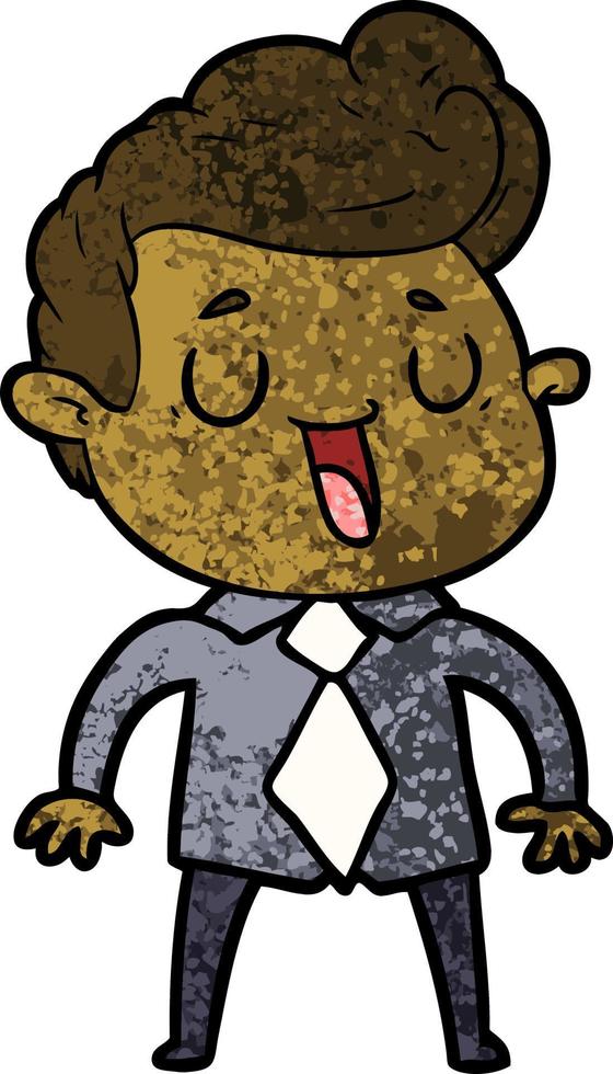 happy cartoon man vector