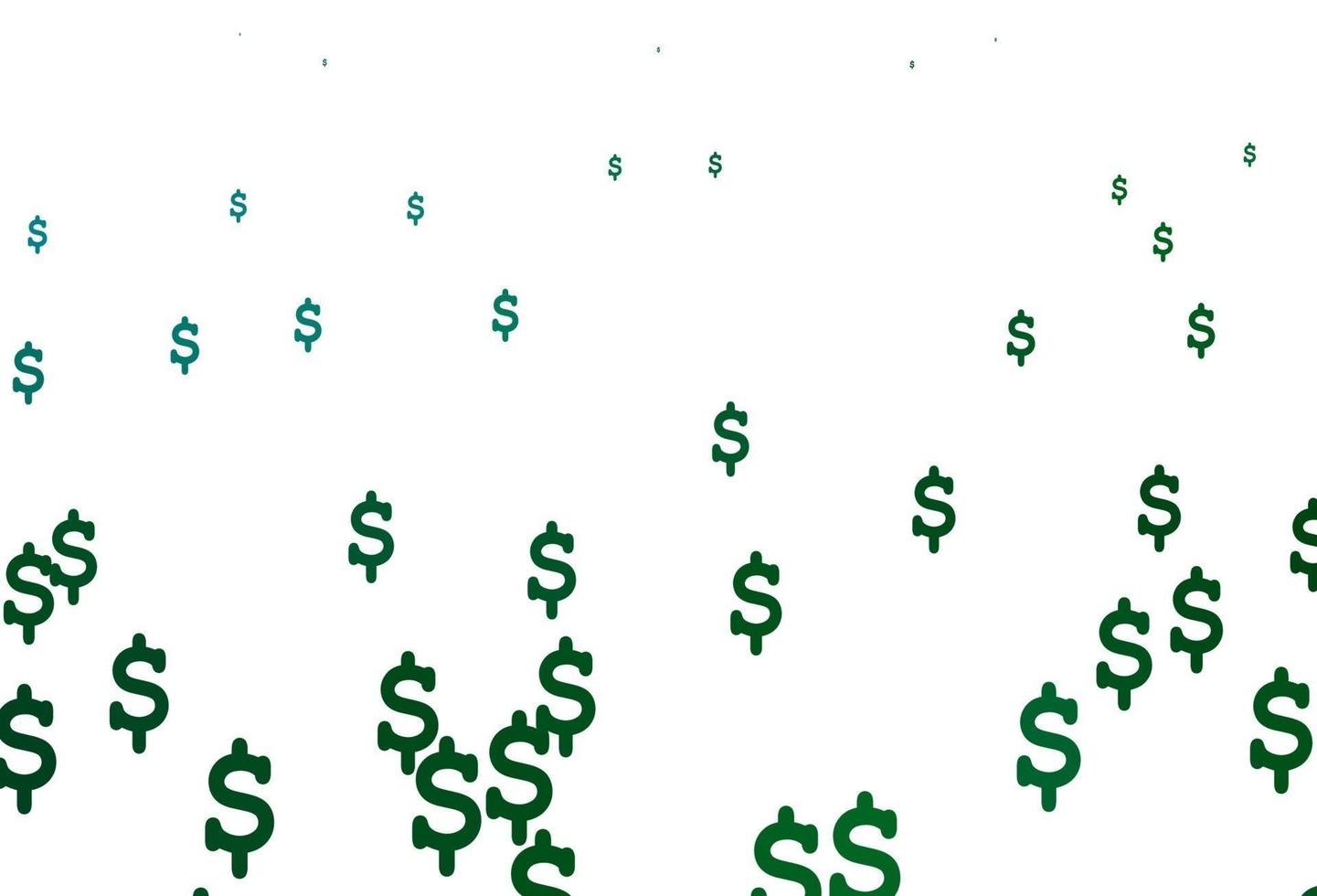 Dark Blue, Green vector background with Dollar.